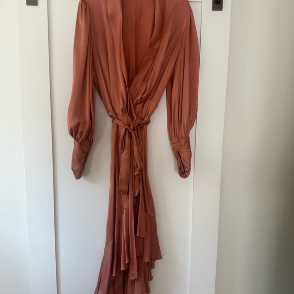 Zimmermann Terracotta Long Sleeve Dress - Picture 1 of 12